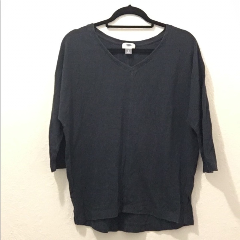 Old navy navy 3/4 sleeve shirt